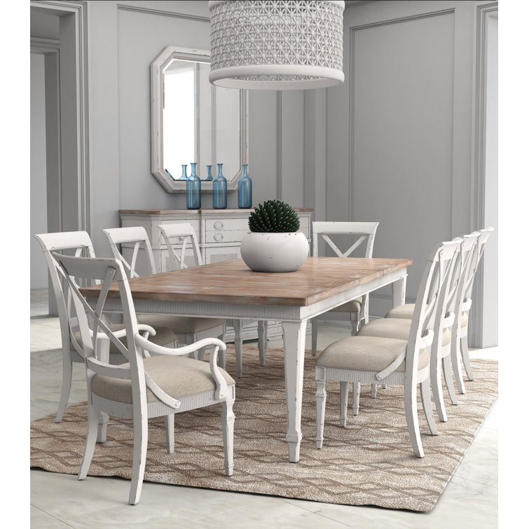 A.R.T. Extendable Solid Wood Dining Set Wayfair